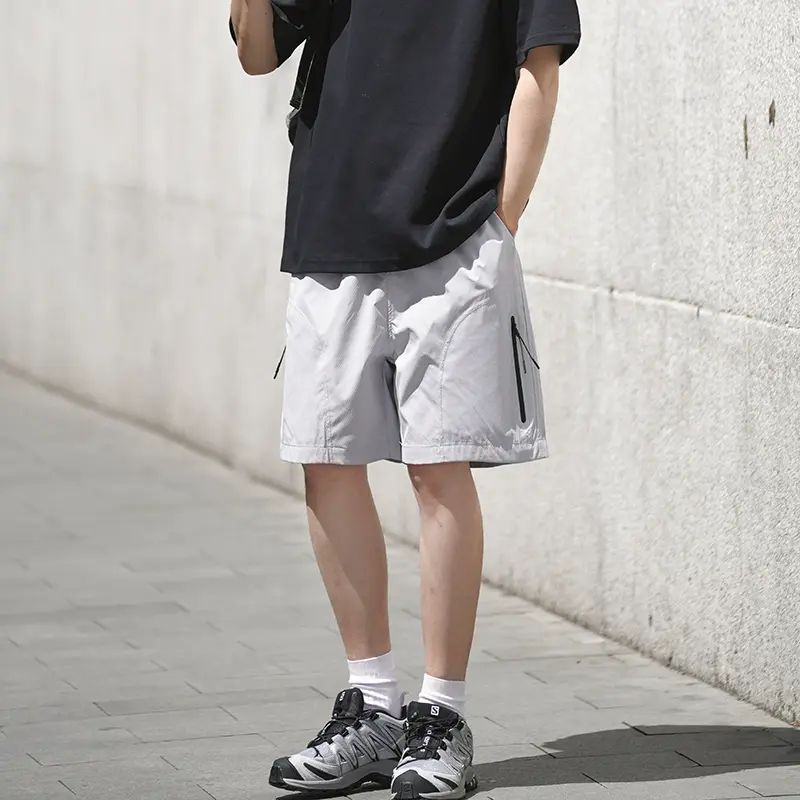新款夏季男款短裤五分裤美式户外休闲百搭运动宽松机能风运动短裤