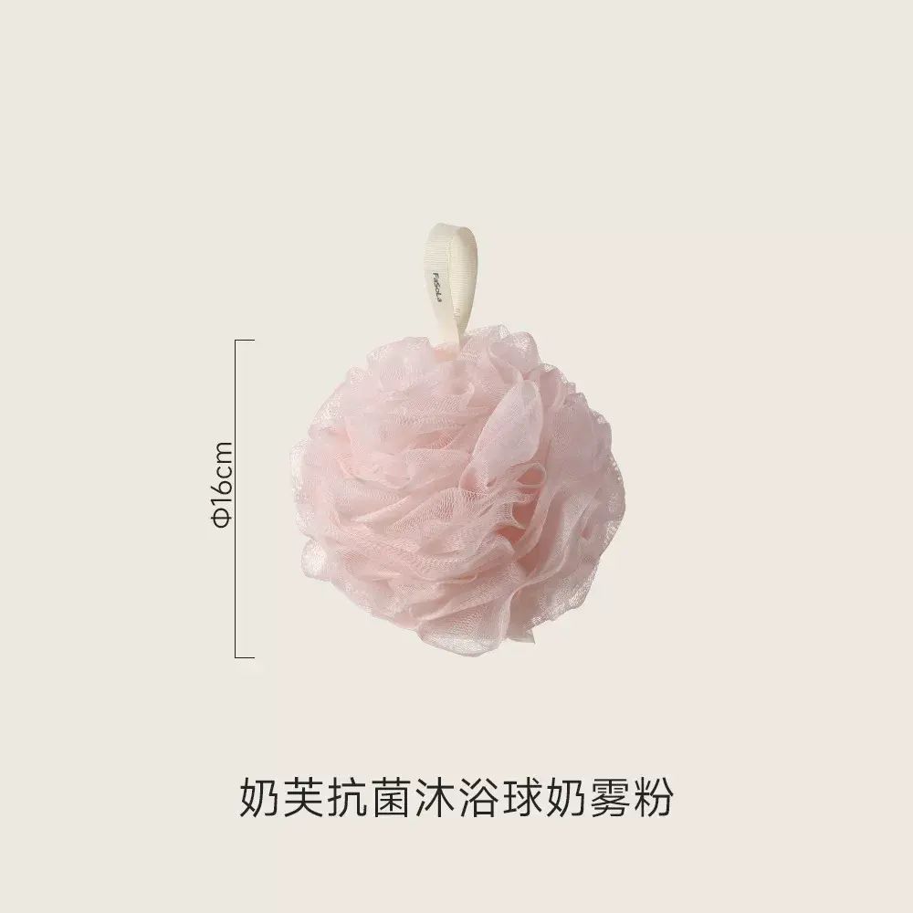 FaSoLa沐浴高檔大號蓬鬆不散浴花柔軟起泡加密搓澡巾抗菌浴球