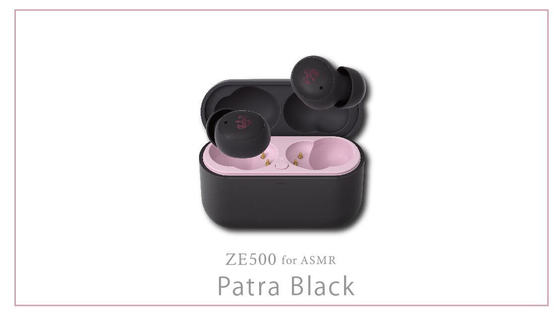 Final ZE500 for ASMR black 周防パトラ ブラック 新品 周防パトラ×final限定モデル】新設計ASMR特化ワイヤレスイヤホン