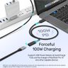 C14086BK (1M) USB-C (M) to C (F) extension (support 4K 60Hz 10Gbps USB PD 100W 4894160047625