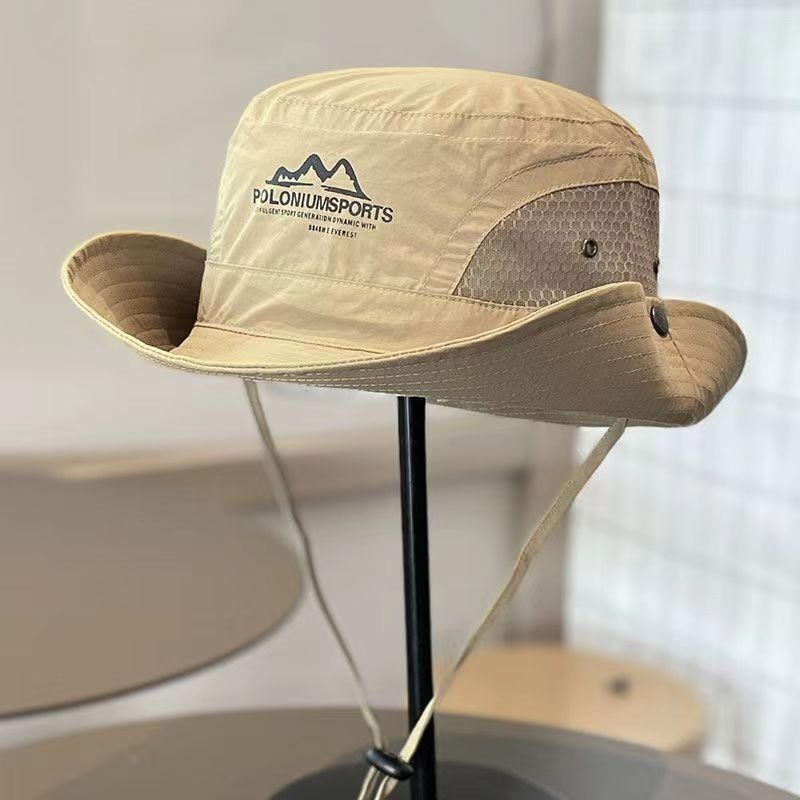 Mountain camping drawstring fishing hat sunshade sun protection outdoor mountaineering fishing hat