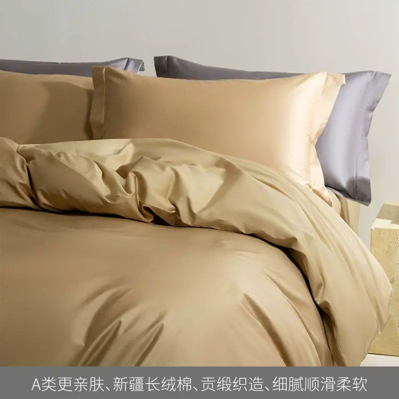 A類100Pro新疆長絨棉床上四件套全棉純棉高級床單被套床笠三件套4