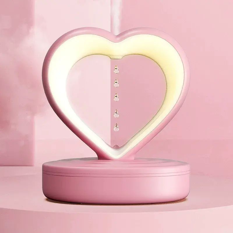 Heart-shaped Anti-gravity Humidifier Small Water Droplet Reverse Flow Smart Humidifier