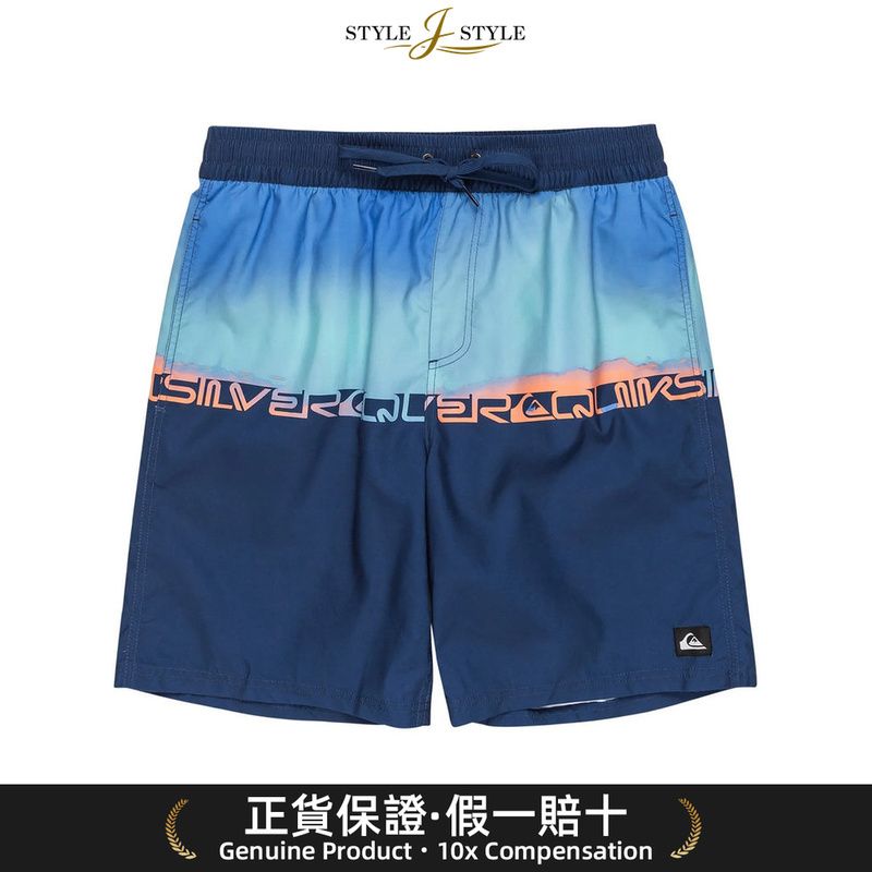 (日本平行進口)Quiksilver男士水住冲浪短裤EVERYDAY WORDBLOCK VL十九[25SPQBS251002BQV8]