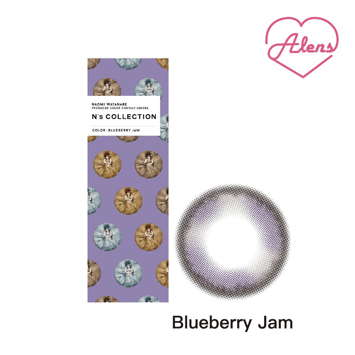 PIA N's Collection Blueberry Jam 日拋 10片,度數:-3.25