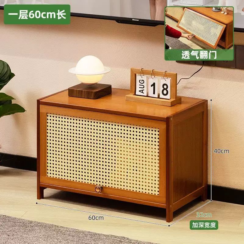 MJ電視機櫃2025新款客廳家用茶几組合小戶型收納儲物實木落地櫃臥