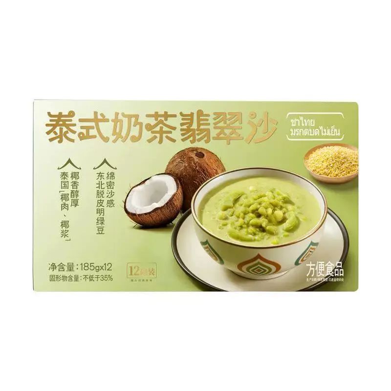 山姆泰式奶茶翡翠沙185g*12速食甜品夏日解暑即食糖水解馋绿豆沙