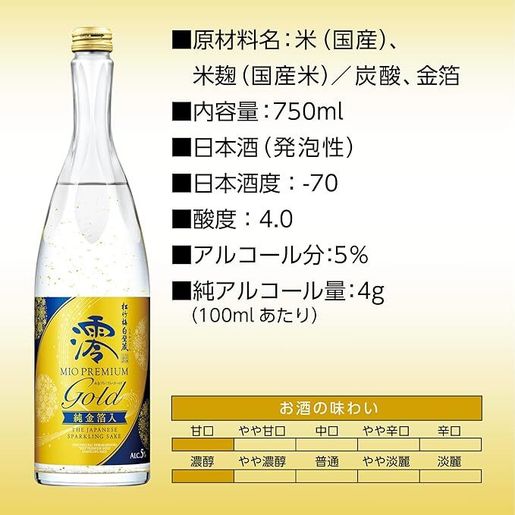 Takara | [日本直送] 澪PREMIUM GOLD 純金箔清酒750 ML (連盒) (新舊