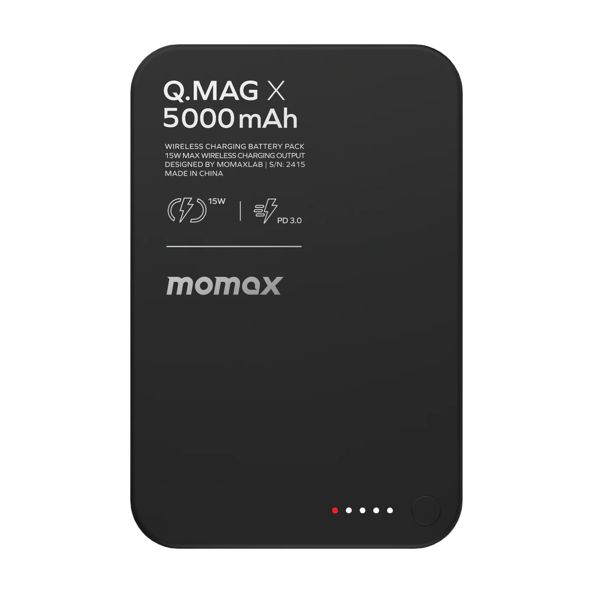  Q.Mag X 5000mAh wireless battery pack(Black)IP116AD▼F1(75351) 3C certificate | power bank