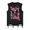 Trendy Lettering Print Bottom Tattered Niche Design Sleeveless T-Shirt Men Summer Couple Candleback