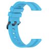 For Amazfit GTR 42mm 20mm Concave Striped Slicone Watch Band (Skyblue)