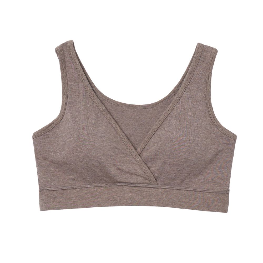 哺乳内衣聚拢无钢圈罩杯一体孕妇内衣防下垂产后背心喂奶睡眠文胸