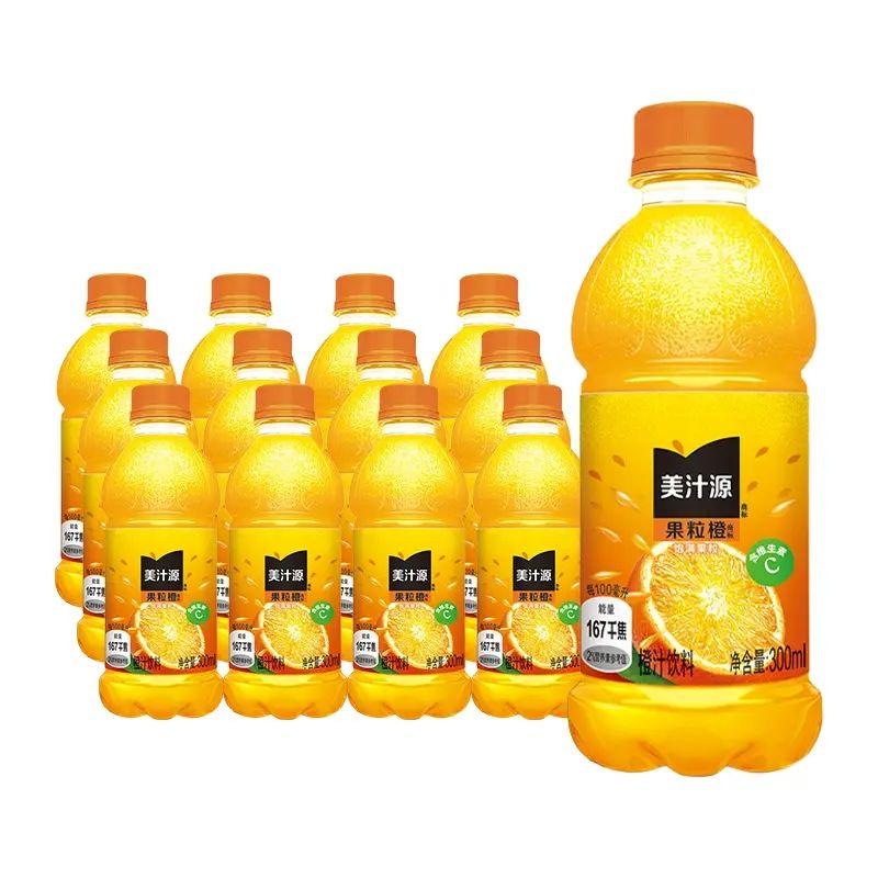 美汁源果粒橙橙汁300mlx12瓶果味飲料平行進口