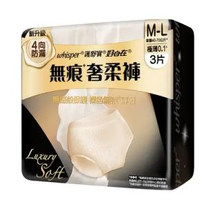 護舒寶無痕奢柔褲M-L碼3片 (新舊包裝隨機發送)
