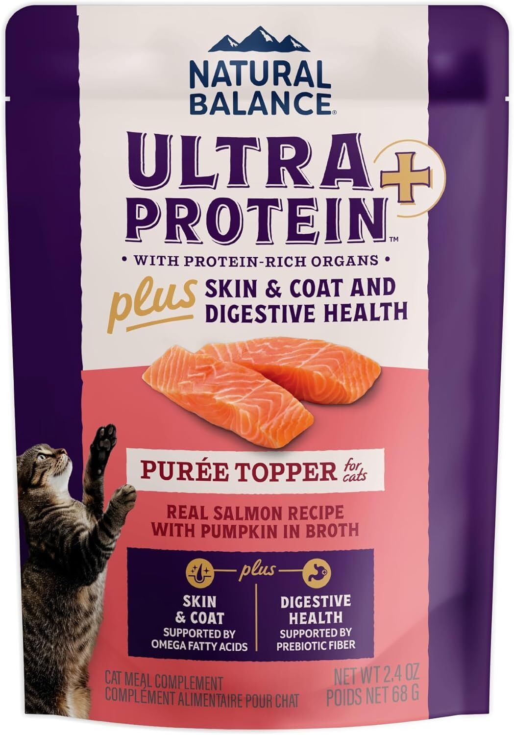 Ultra Protein Plus 皮毛和消化健康 三文魚南瓜肉泥佐餐 2.4oz