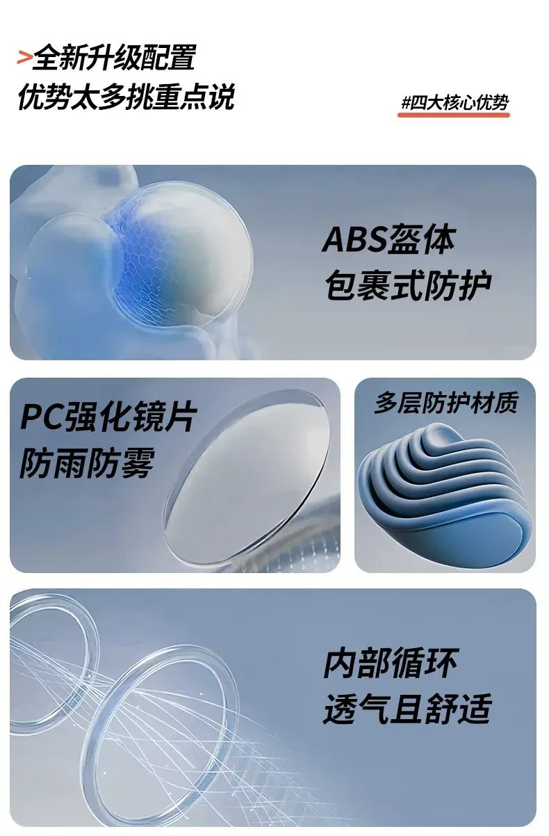 內地直送| 3C認證電動摩托車可收鏡片安全時尚男女爆款護頸防摔頭盔安全帽| 商品分類(1) : 亮黑贴花/隐藏大透明镜| HKTVmall