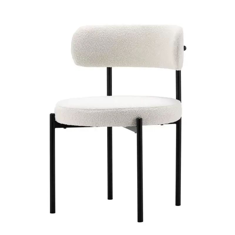 dining chairs軟包椅子餐椅休閒扶手靠背椅輕奢家用高階感餐桌椅