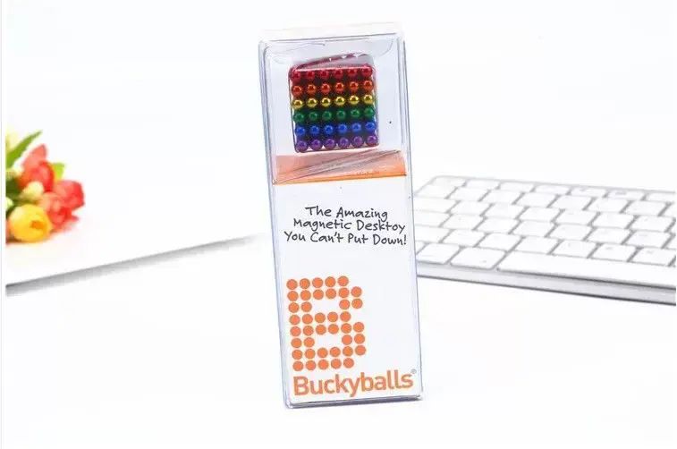 彩色巴克球 塑膠pvc盒啜塑包裝益智玩具減壓禮盒裝Buckybars