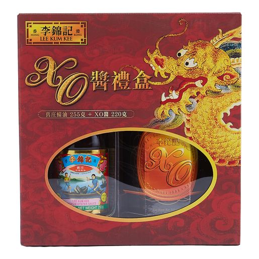 李錦記| XO醬尊貴禮盒_XO醬(原味) + 舊庄特級蠔油(新舊包裝隨機發送