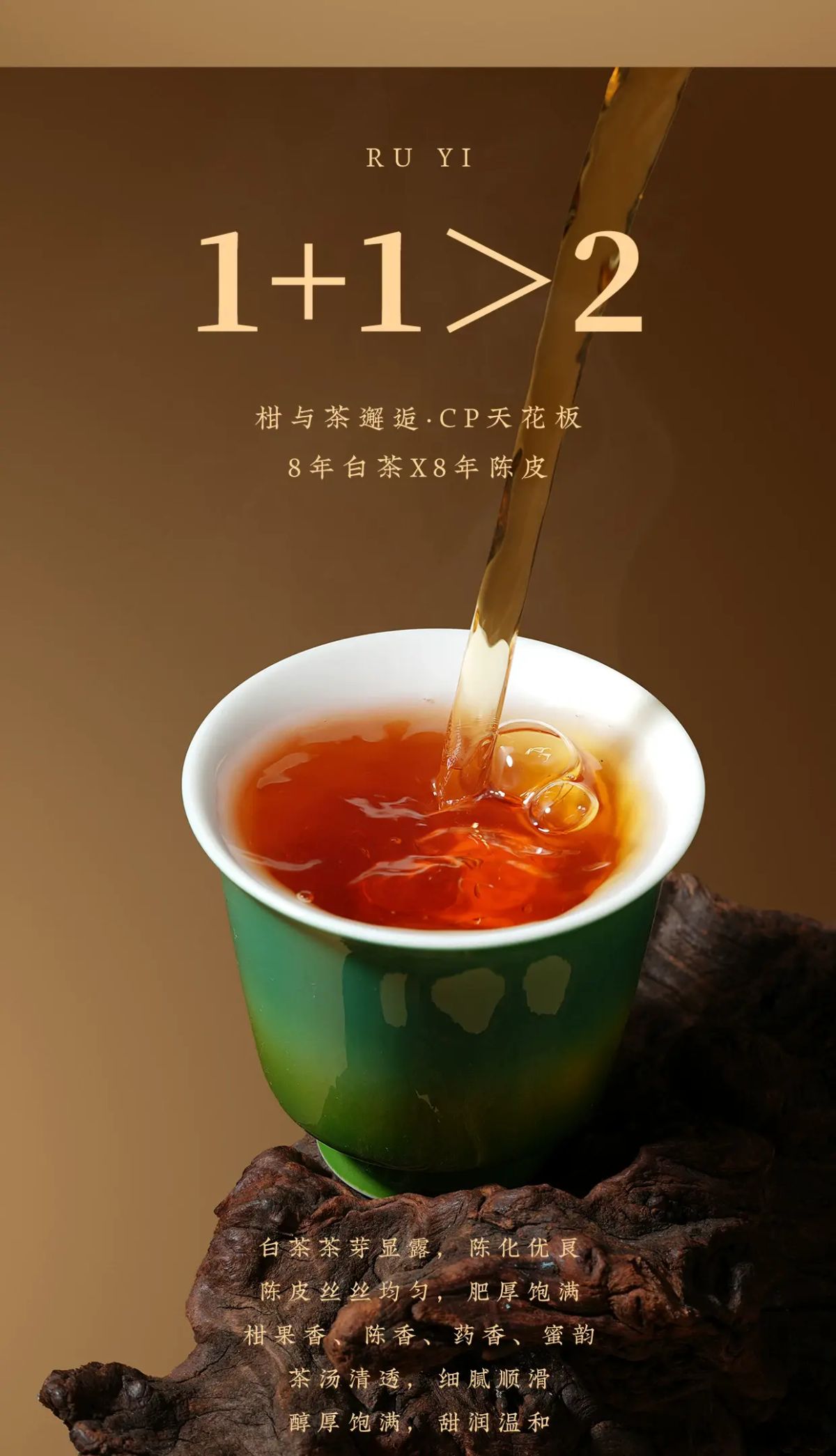 ZHENG LIAN YING | 陈皮白茶福鼎白茶2017贡眉老白茶新会陈皮焖泡杯茶叶