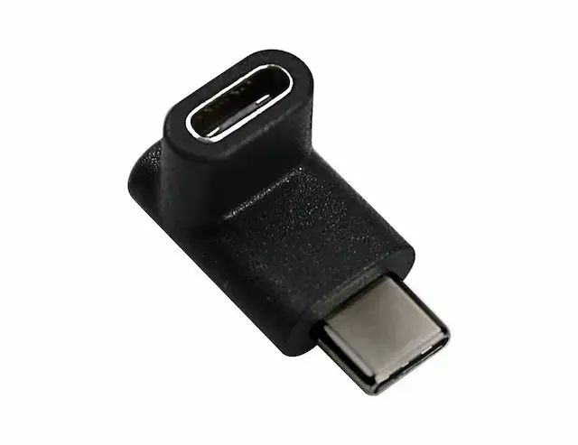 Type c To USB-C 轉接頭 Type-C L型 彎曲直角 90° 轉接頭 防彎折  公對母 type c USB-C 90度 轉接頭延長頭
