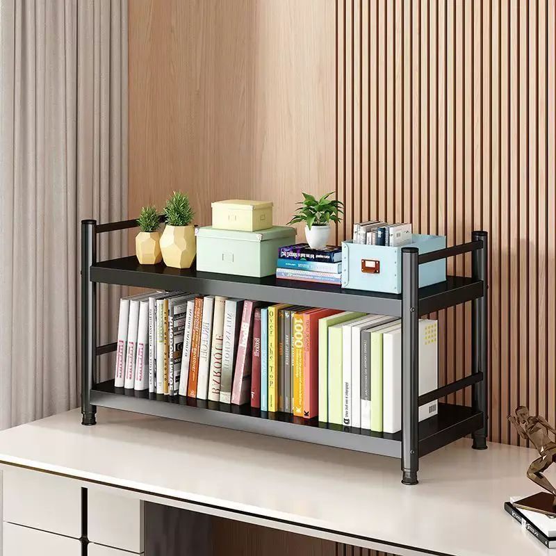 鋼製圍欄書架落地多層貨架收納客廳書櫃廚房多功能宿舍臥室儲物架