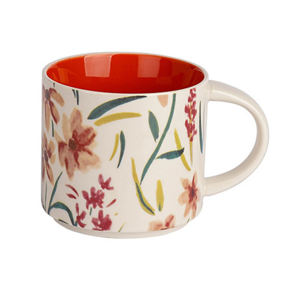 陶瓷杯馬克杯 花卉咖啡杯套裝 英式下午茶杯 水杯 牛奶杯 情侶杯 早餐杯 伴手禮(送禮自用)
