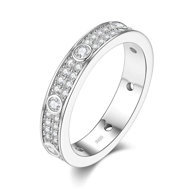 Rose Gold Moissanite S925 Silver Ring