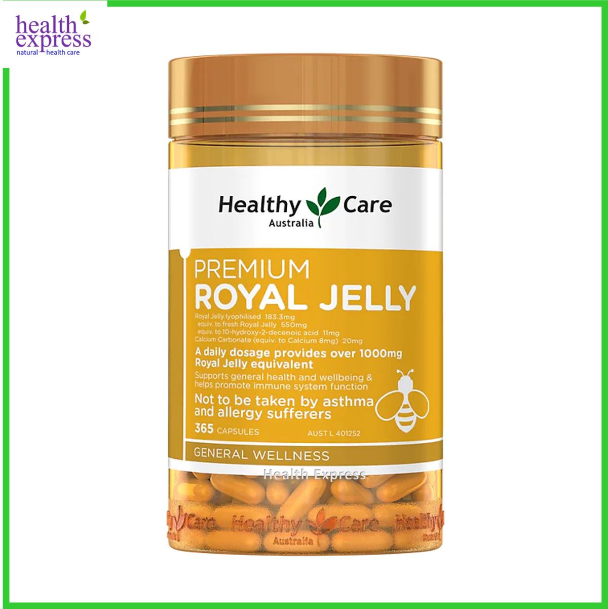 優質蜂王乳膠囊 365粒 [平行進口] 此日期前最佳:2028年07月31日