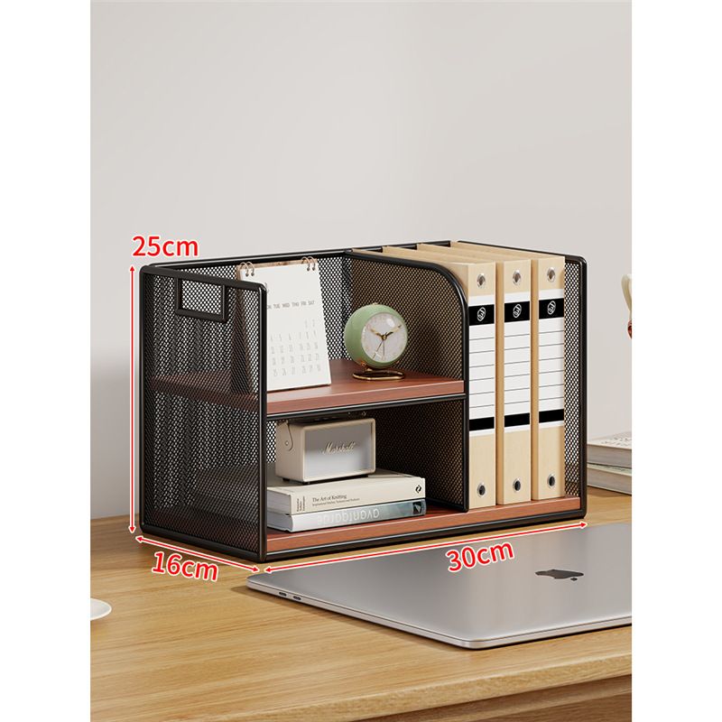 辦公桌置物架 工位桌面多層書本收納櫃 工位檔儲物架 書桌 收納（快遞送貨上門）（平行進口）