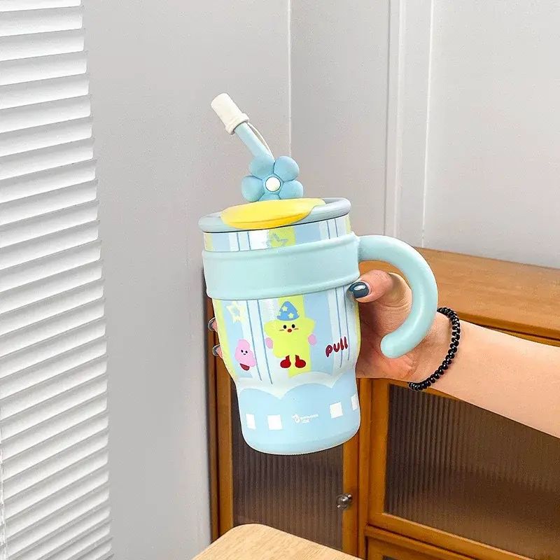 新款可爱冰霸杯保温杯保冷杯女生大容量吸管杯子生日礼物水杯办公