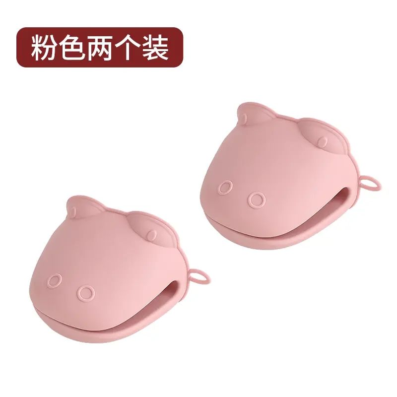 厨房用防烫手套隔热耐高温硅胶手套锅烤盘烘焙防烫把手盘子端菜夹