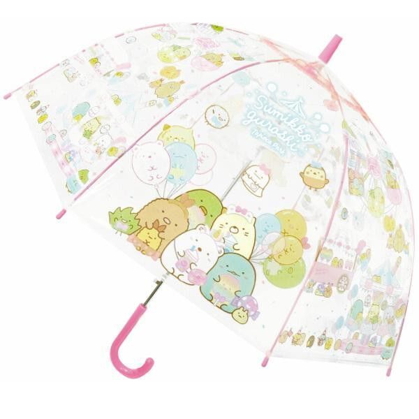 Japan Sumikko Gurashi Umbrella long Umbrella (Pink, 55 cm,8 ribs) long umbrella Parallel Import