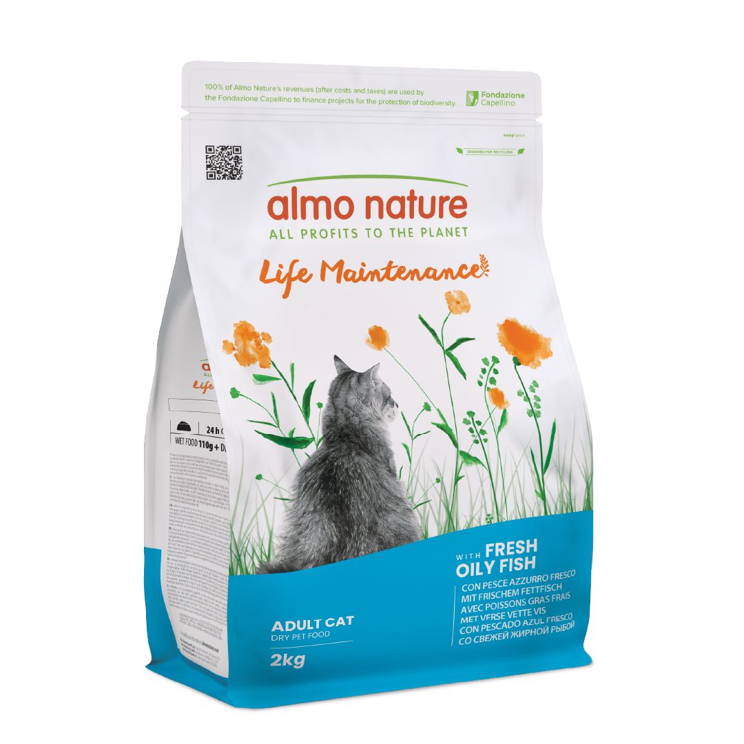 Holistic Maintenance - Oily Fish (2kg) Adult Cat Food 624/121339 AlmoNature 