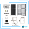 Hitachi HRTN5198M 182L 2-Door Inverter Fridge (Dark Inox)