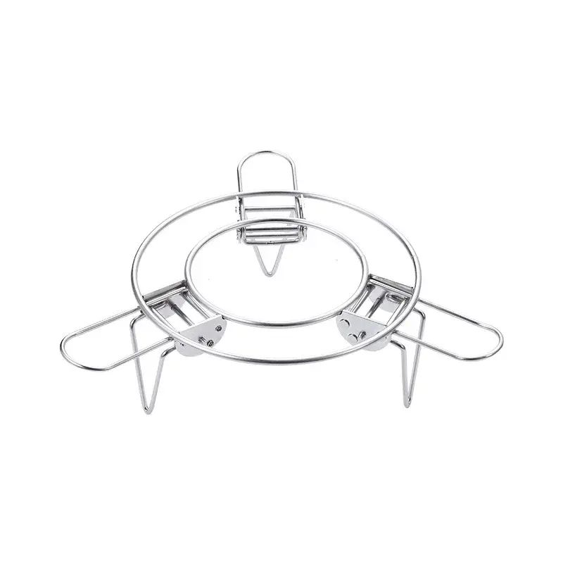 304 Stainless Steel Adjustable Steaming Rack, Kitchen Foldable Multifunctional S
