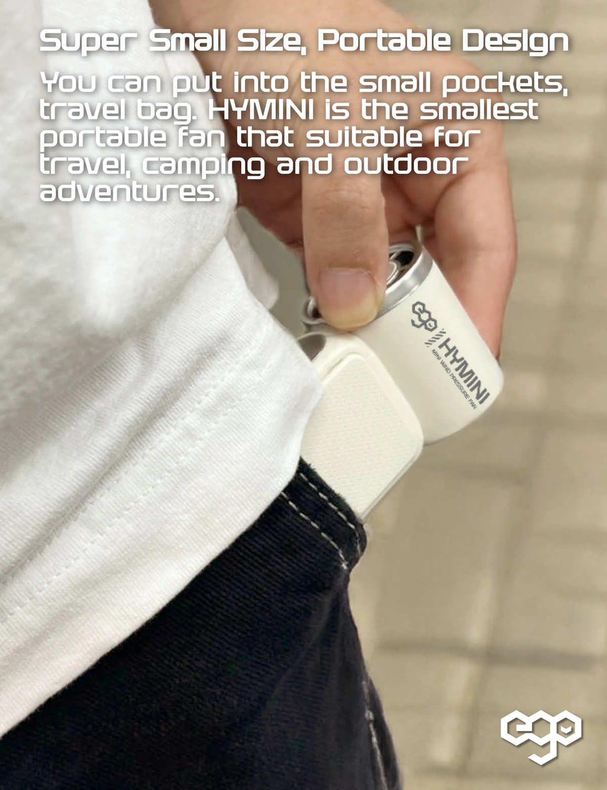 Hymini ego | HyMini 極迷你風扇 8小時長氣 / 2.4萬轉風壓 / LED顯示 / 超迷你體積 X688 | 顏色 : 白 ...