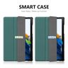 For Samsung Galaxy Tab A8 10.5 2021 ENKAY Custer Texture Leather Smart Tablet Case (Dark Green)
