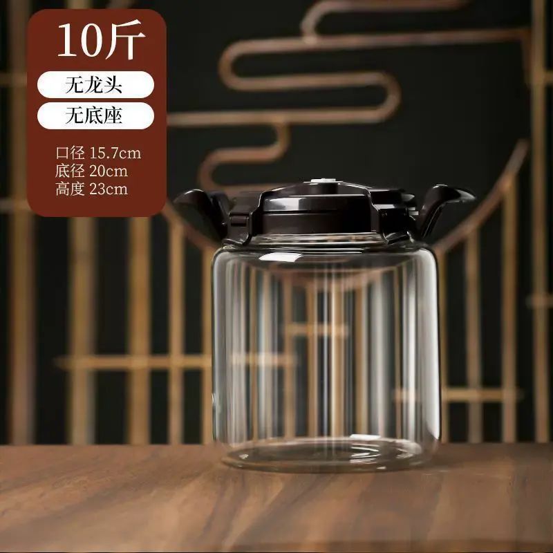青梅酒泡酒瓶泡果酒耐高温高硼硅饮料桶高端大容量泡酒玻璃瓶家用
