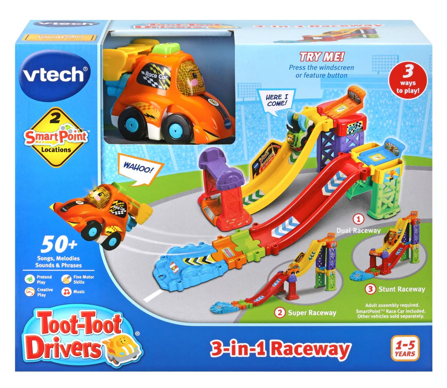 Toot-Toot Drivers 3-in-1 Raceway [1-5 Years] (3417765275036)