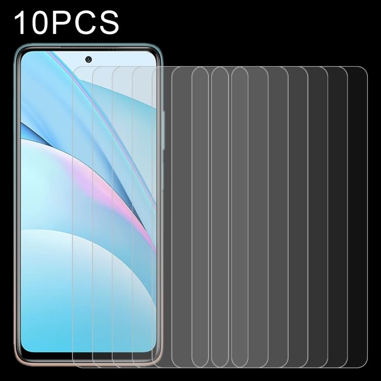 適用於 小米 Mi 10T 5G / 10T Pro 5G / 10T Lite 5G 10個一賣 0.26mm 9H 2.5D 半屏鋼化玻璃保護膜