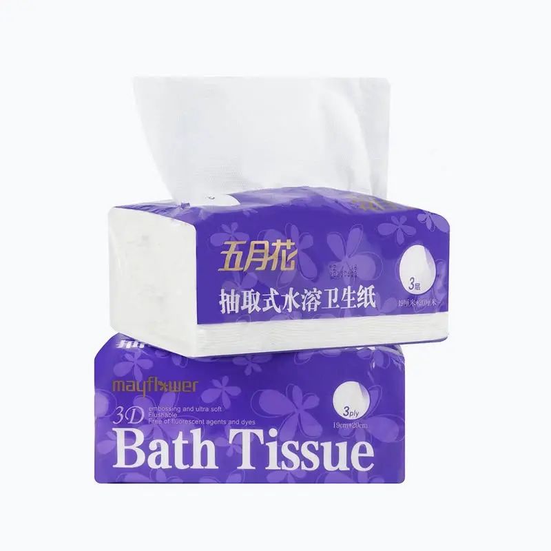 山姆会员商店正品 五月花 抽取式卫生纸24包X100抽 山姆卫生纸巾