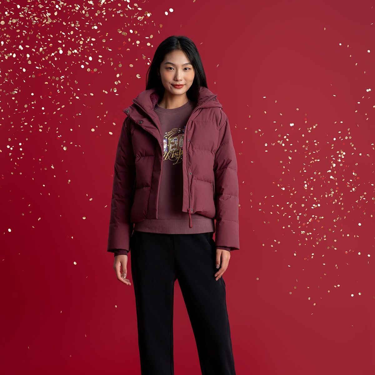 GIORDANO | 女裝 鴨絨外套 (L碼)0537562240 | 顏色 : 紅色 | 尺碼 : L | HKTVmall 香港最大網購平台