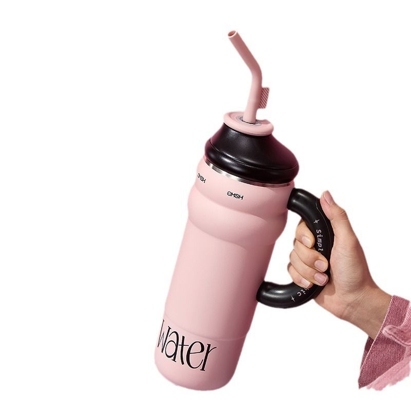 1300ML可愛懶懶杯|316不銹鋼保溫杯|大容量水杯|大麦克冰霸杯|戶外飲水杯|保溫保冷茶杯|咖啡杯|簡約水杯|貼心伴手禮（LSA-072）