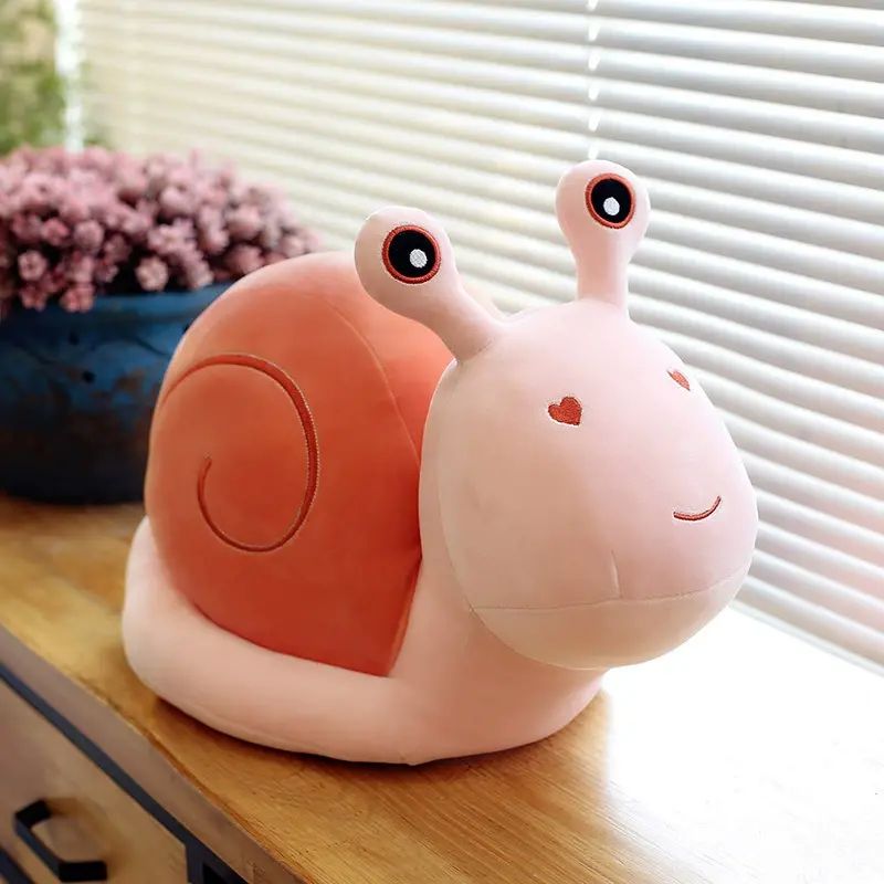 填充蜗牛动物睡觉抱枕毛绒玩具羽绒棉儿童女生礼物可爱