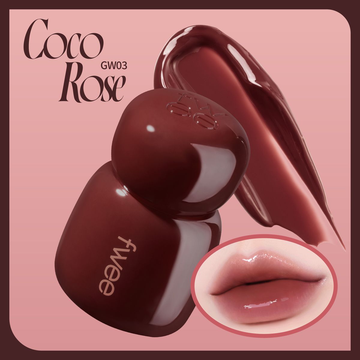 Rose Obsession 玫瑰心動鎖色唇露 GW03 Coco Rose