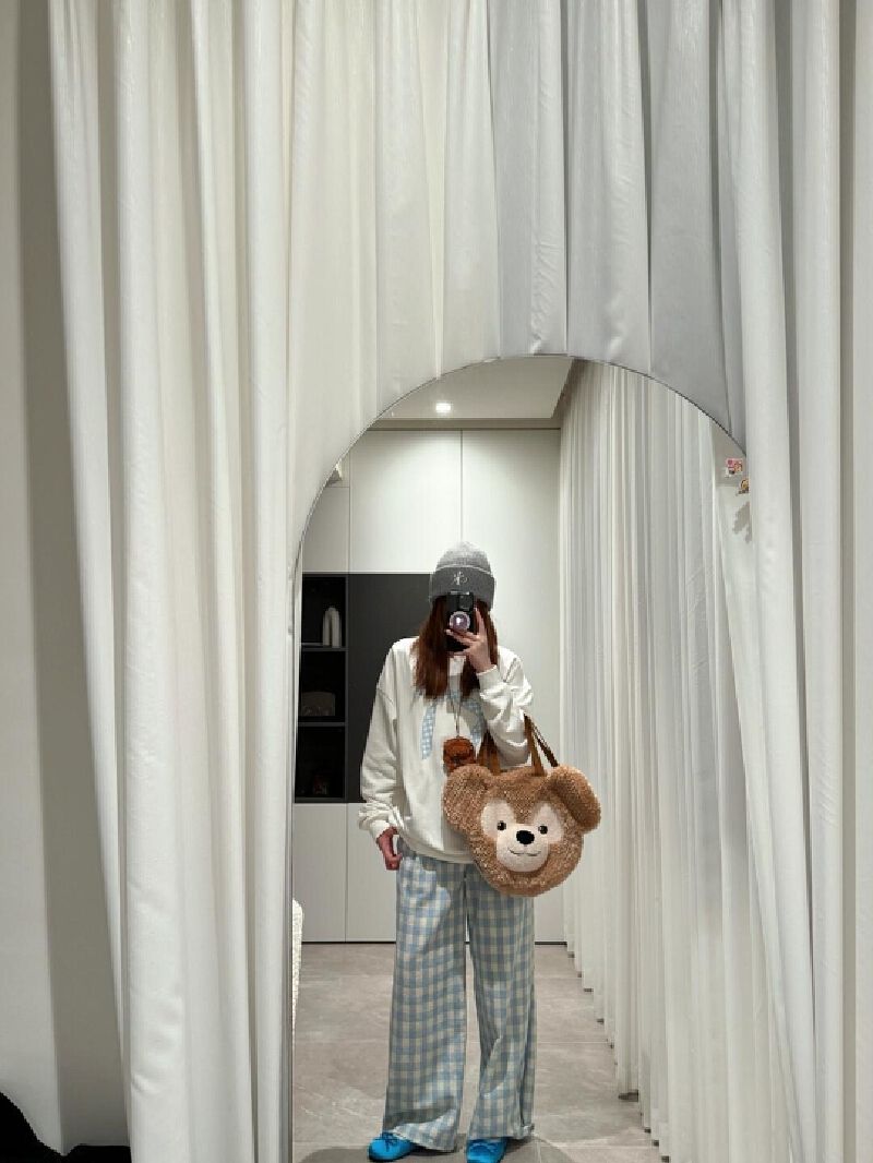 復古美式圓領衛衣女裝 寬鬆休閒上衣 高級感女款- 白色 常規 S
