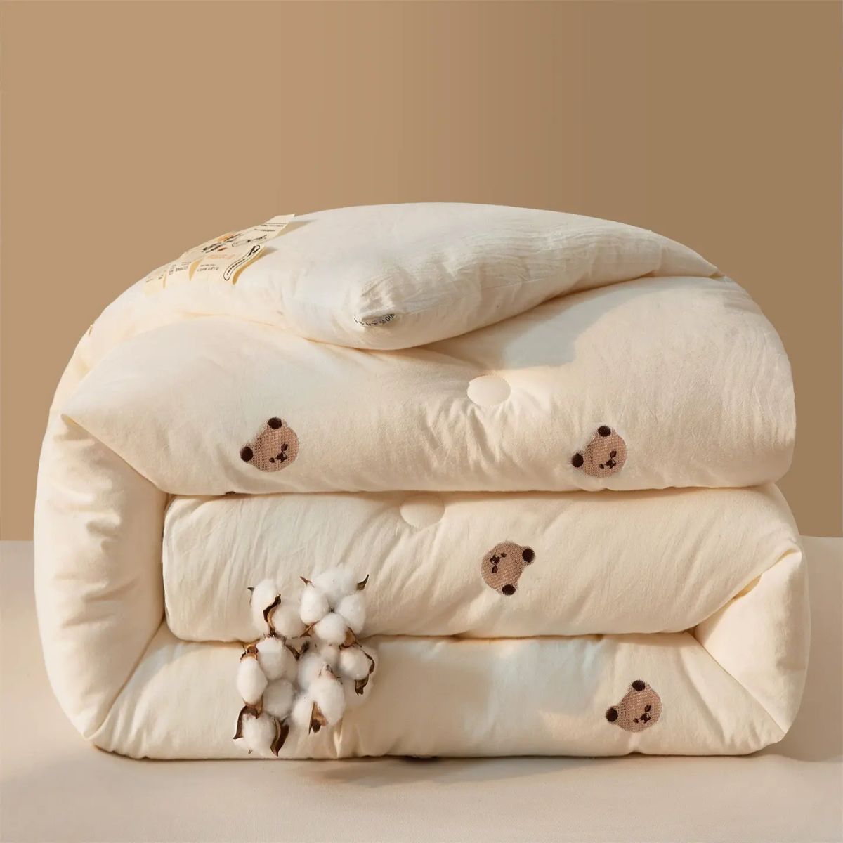 A類母嬰級100%裏外全棉新疆棉花被加厚冬被春秋被芯兒童宿舍被褥