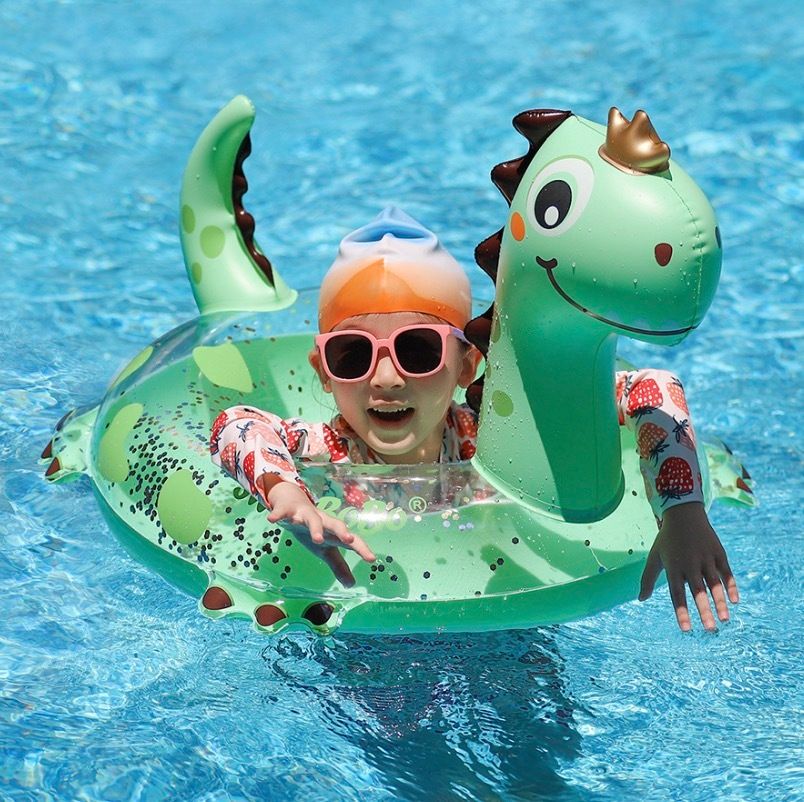兒童游泳圈｜寶寶立體水泡 - 小惡龍款