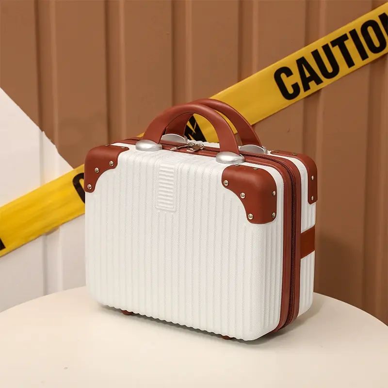 16寸复古手提行李箱女新款轻便小型登机箱旅行密码箱14寸化妆包箱